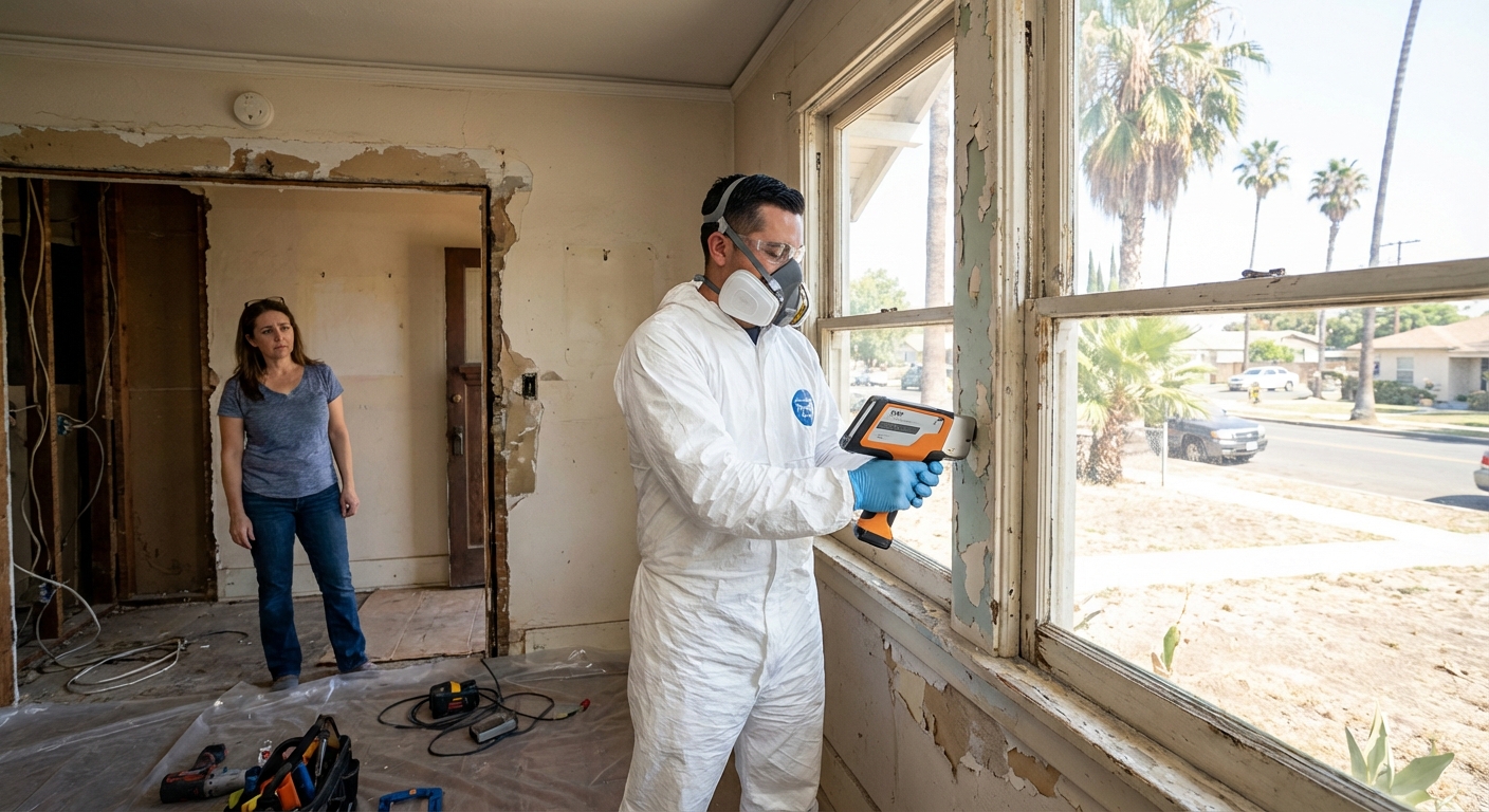 Lead-based paint testing is essential before renovating a Riverside home to ensure safety and compliance.