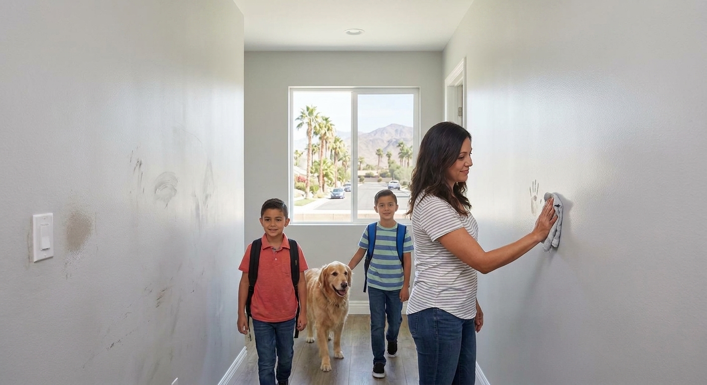 Best paint finish for high traffic areas in your home, durable and easy to clean
