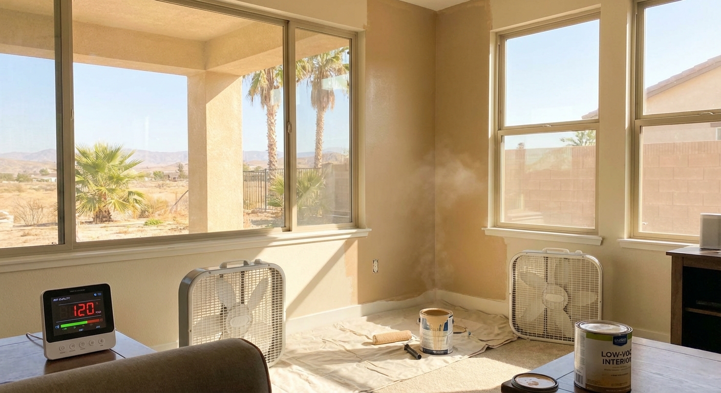 Do Interior Paint Fumes Linger Longer in Riverside Homes?
